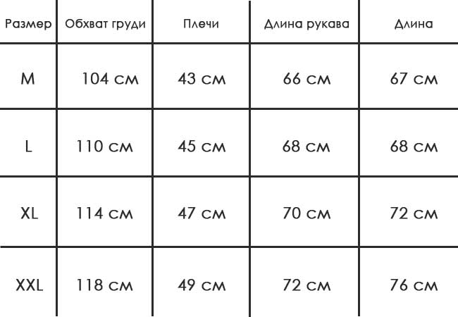 Зимняя Теплая Куртка на Утином Пуху